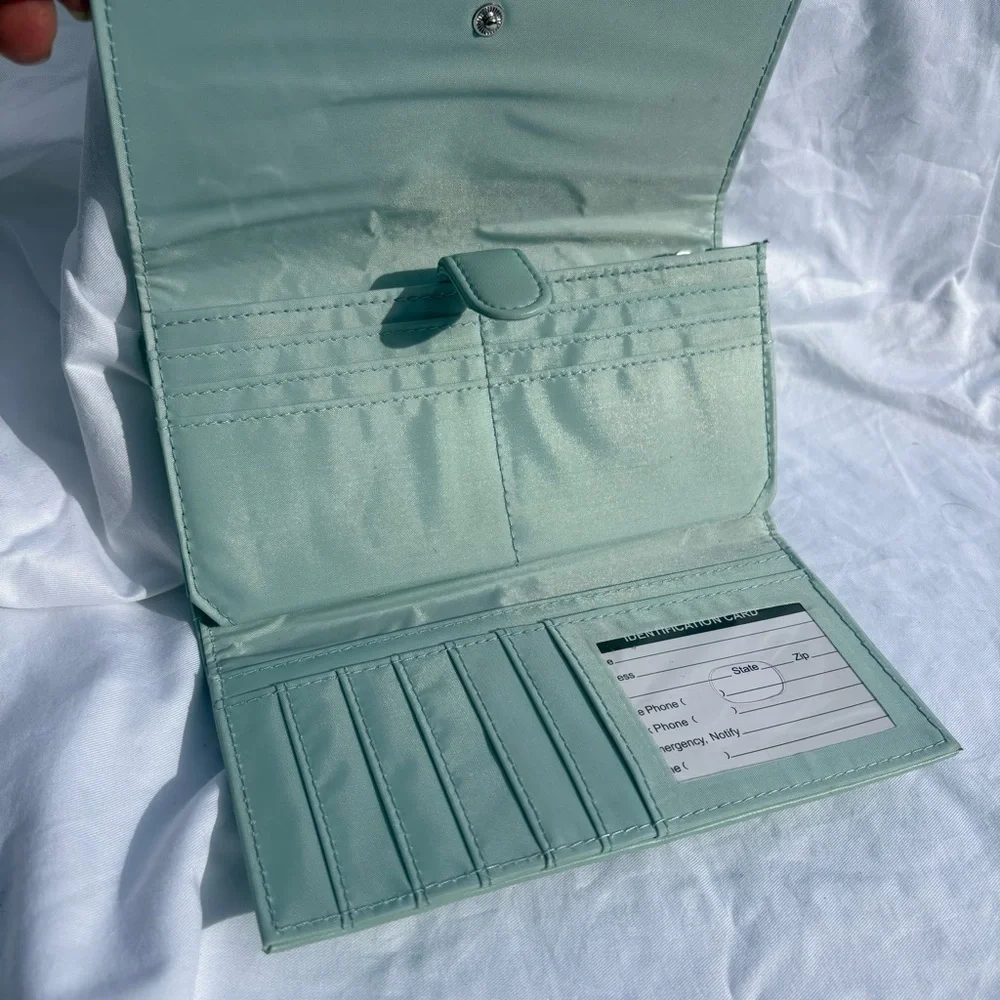 Green Wallet with Infinity Clasp